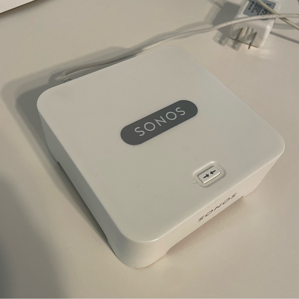 SONOS Bridge Wireless HiFi System with Power Cord in White. **TESTED/WORKS**
